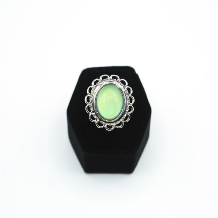 Mood Ring Oval Filagree