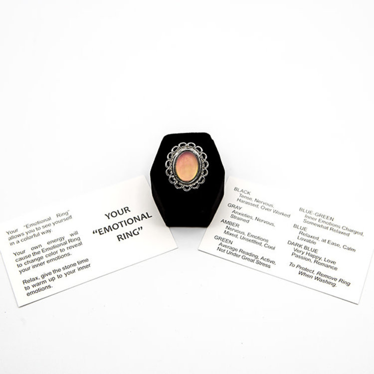 Mood Ring Oval Filagree