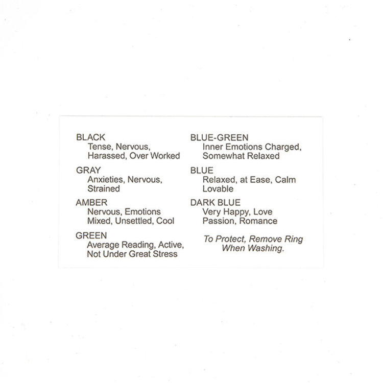 Mood Ring Oval Filagree