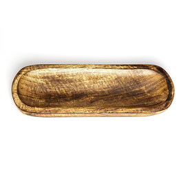 Mango Wood Wide Incense Burner Tray 12 in x 4 in