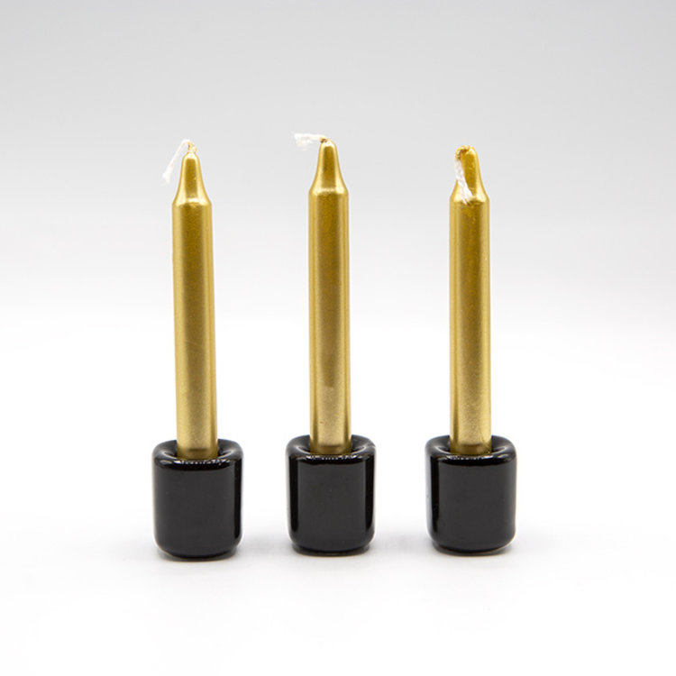 Chime Candles Gold Metallic