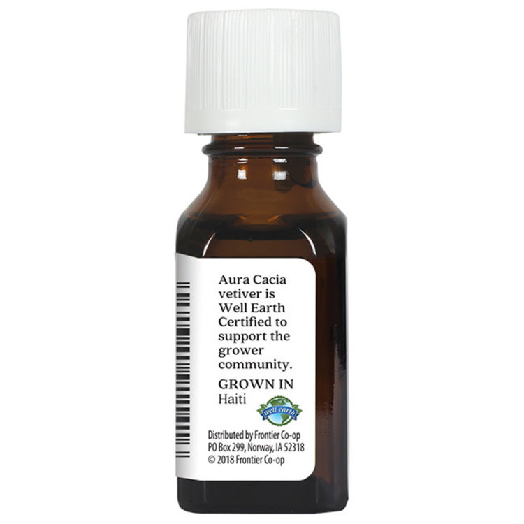 Aura Cacia Vetiver Essential Oil .5 oz