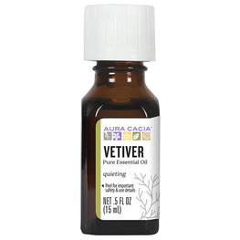 Aura Cacia Vetiver Essential Oil .5 oz
