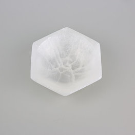 Selenite Bowl Hexagon Shape  4 in.