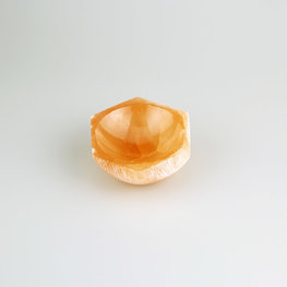 Selenite Orange Small Hexagon Bowl 3 in.