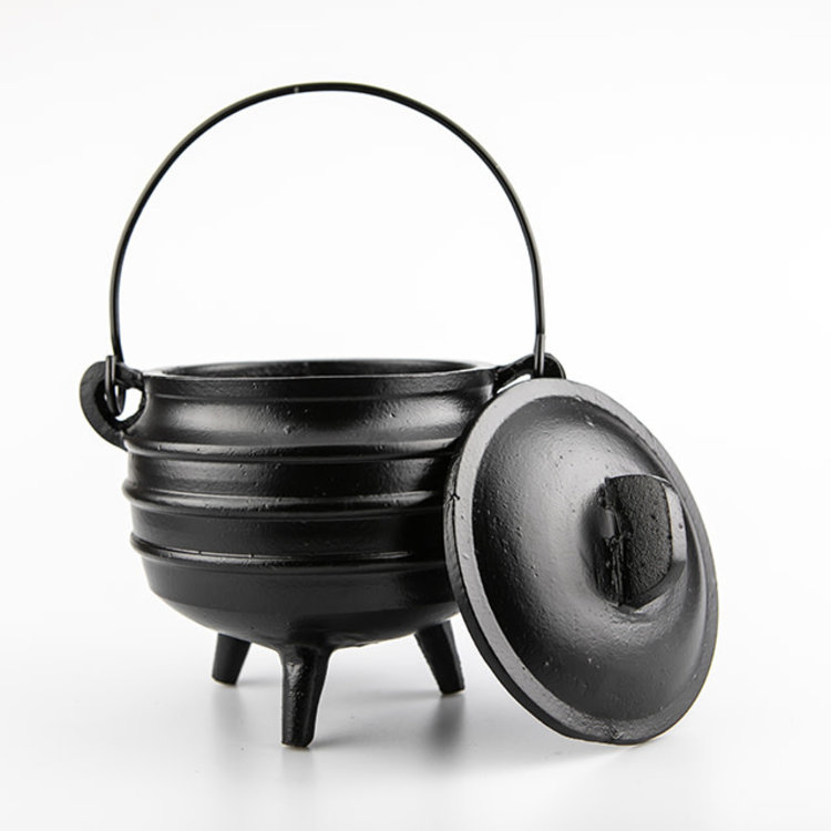 Cauldron Cast Iron with Lid 6.25 in.