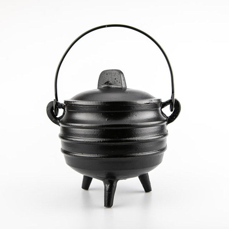 Cauldron Cast Iron with Lid 6.25 in.