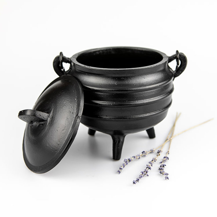 Cauldron Cast Iron with Lid 6.25 in.