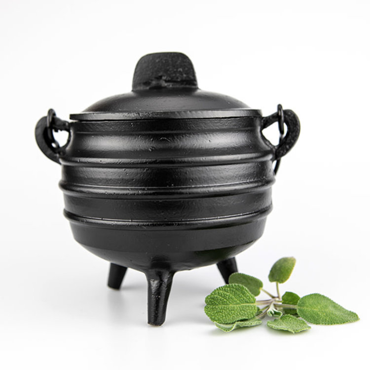 Cauldron Cast Iron with Lid 6.25 in.