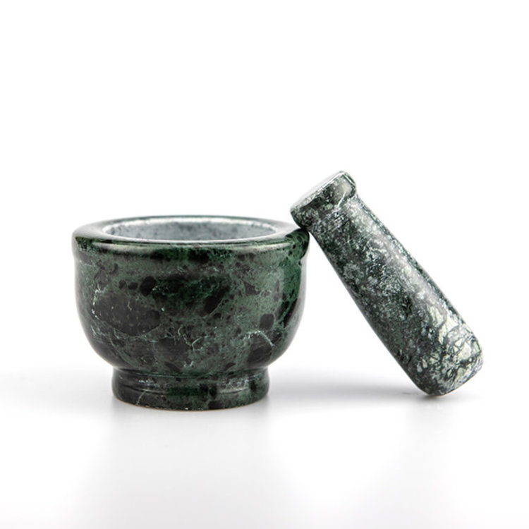 Mortar & Pestle Small Green Marble 2 in.