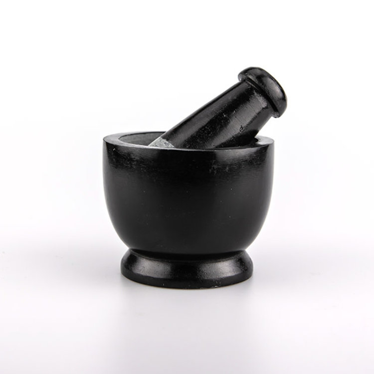 Mortar & Pestle Small Black 3 in.