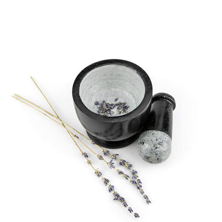 Mortar & Pestle Small Black 3 in.