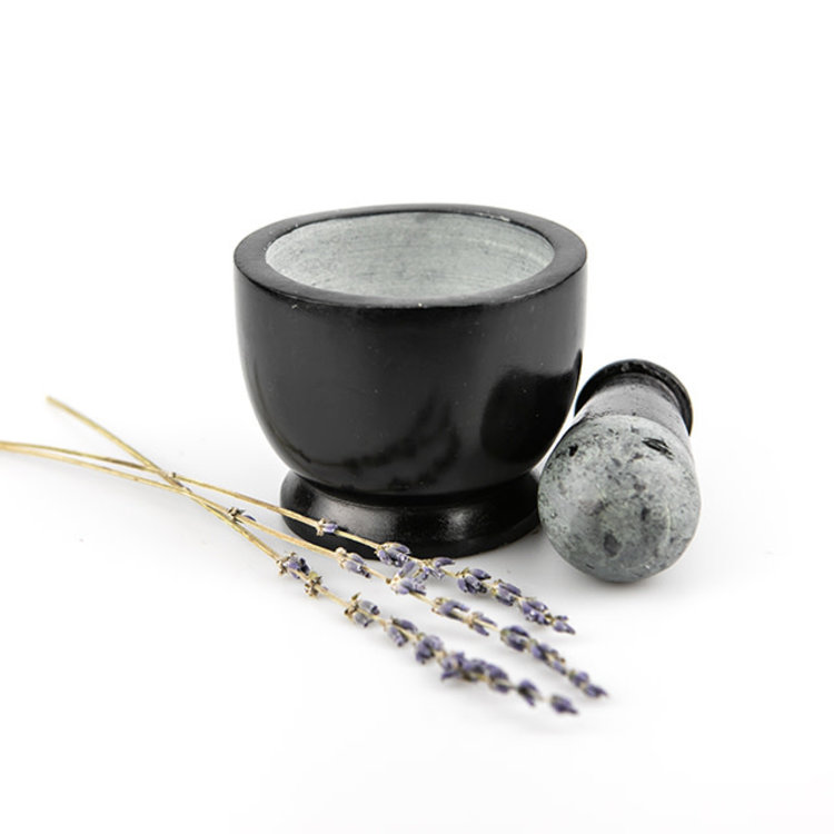 Mortar & Pestle Small Black 3 in.