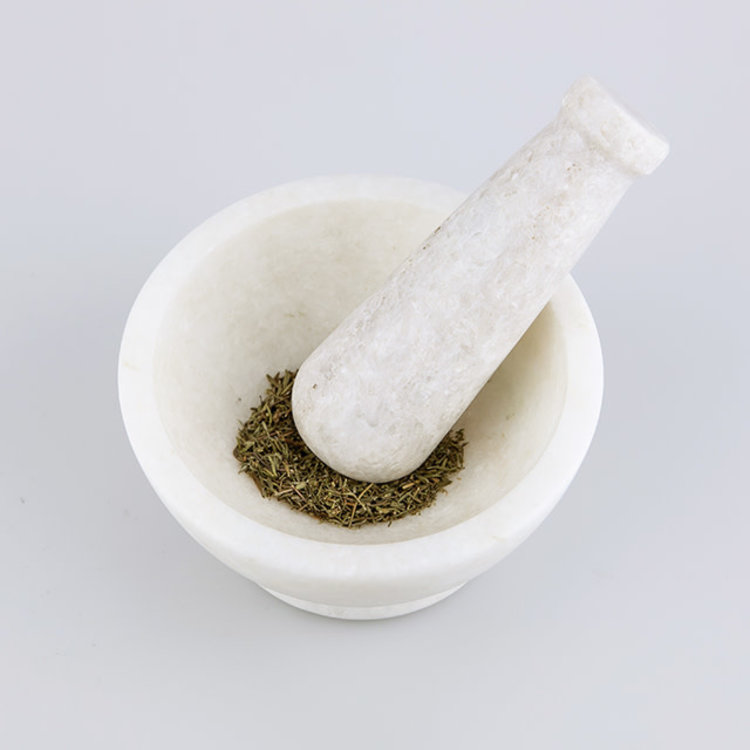 Mortar & Pestle White 4 in.