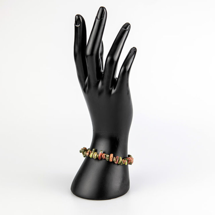 Unakite Chip Bracelet