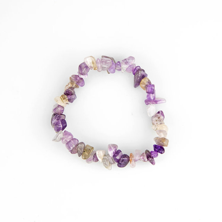 Amethyst Chip Bracelet