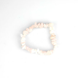 Rose Quartz Chip Bracelet