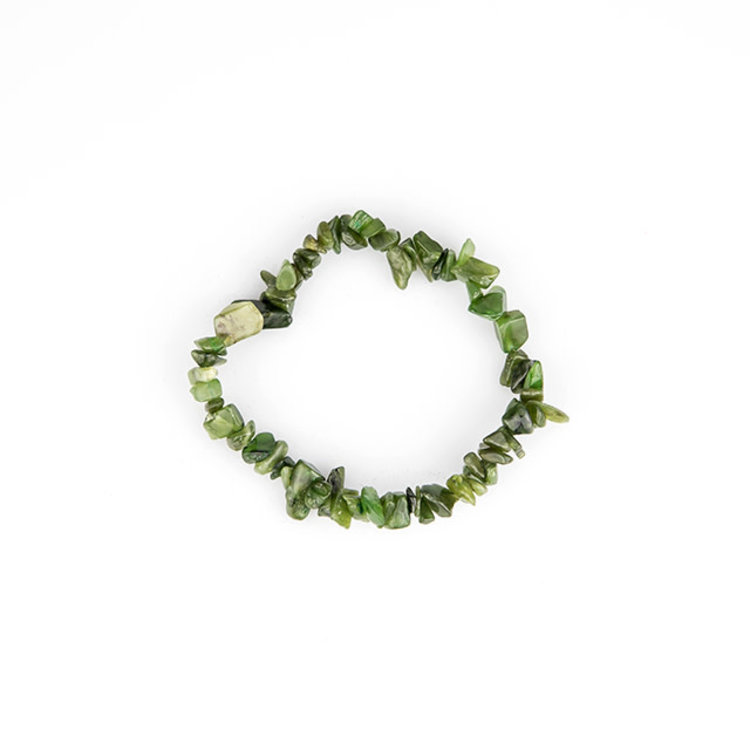 Nephrite Jade Chip Bracelet