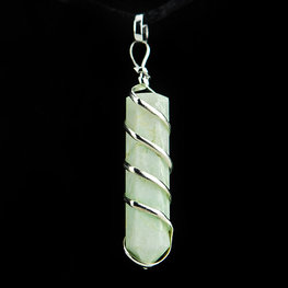 Amazonite Coil Point Pendant