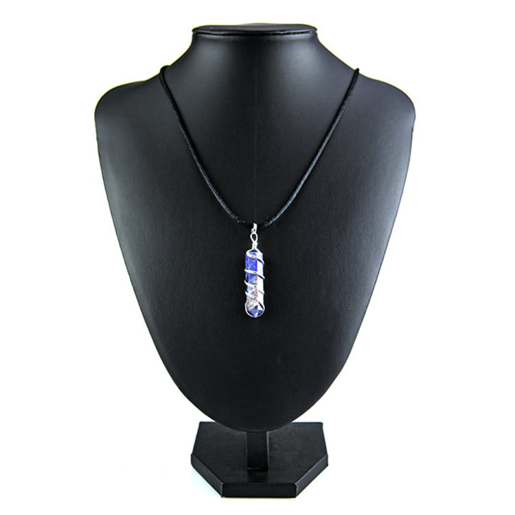 Sodalite Coil Point Pendant