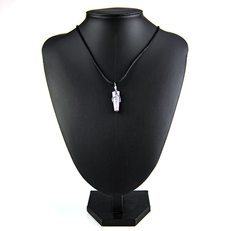 Wire Wrapped Amethyst Point Pendant