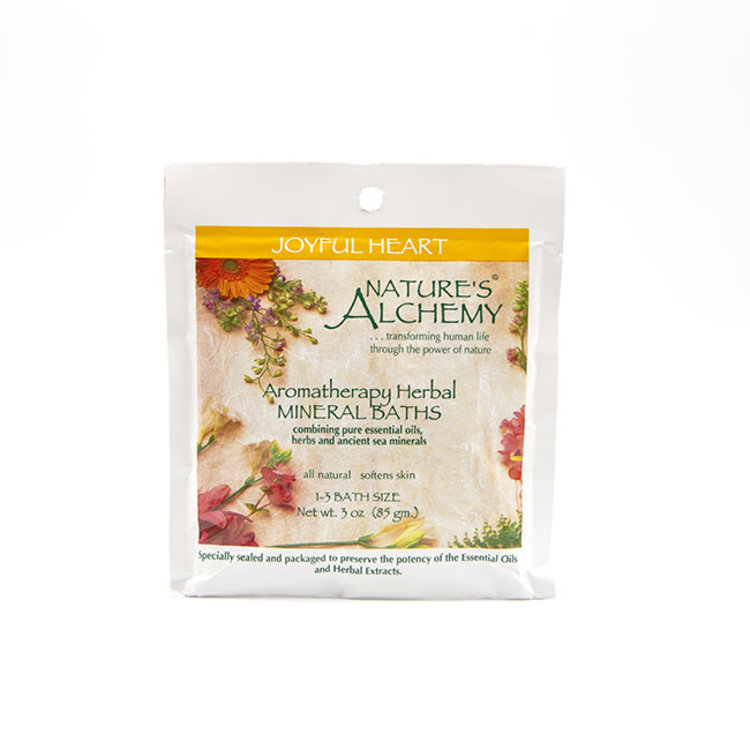 Nature's Alchemy Joyful Heart Aromatherapy Herbal Mineral Bath 3 oz - DISCONTINUED
