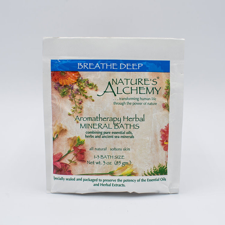 Nature's Alchemy Breathe Deep Aromatherapy Herbal Mineral Bath 3 oz - DISCONTINUED
