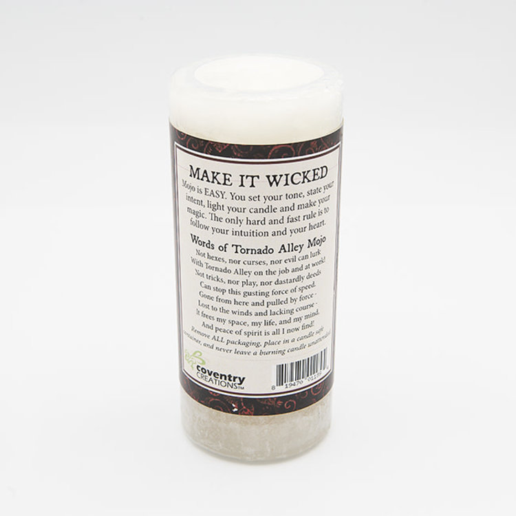 Coventry Creations Dorothy Morrison's Tornado Alley Wicked Witch Mojo Pillar Candle