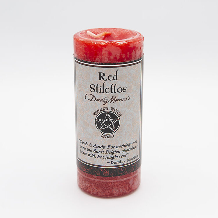 Coventry Creations Dorothy Morrison's Red Stilettos Wicked Witch Mojo Pillar Candle