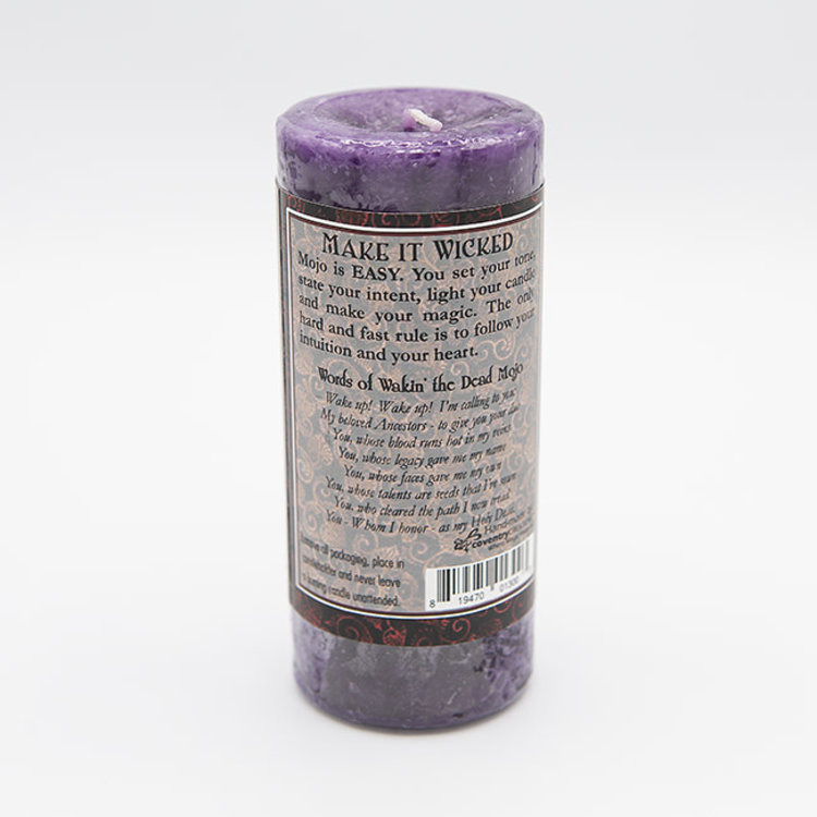 Coventry Creations Dorothy Morrison's Wakin the Dead Wicked Witch Mojo Pillar Candle