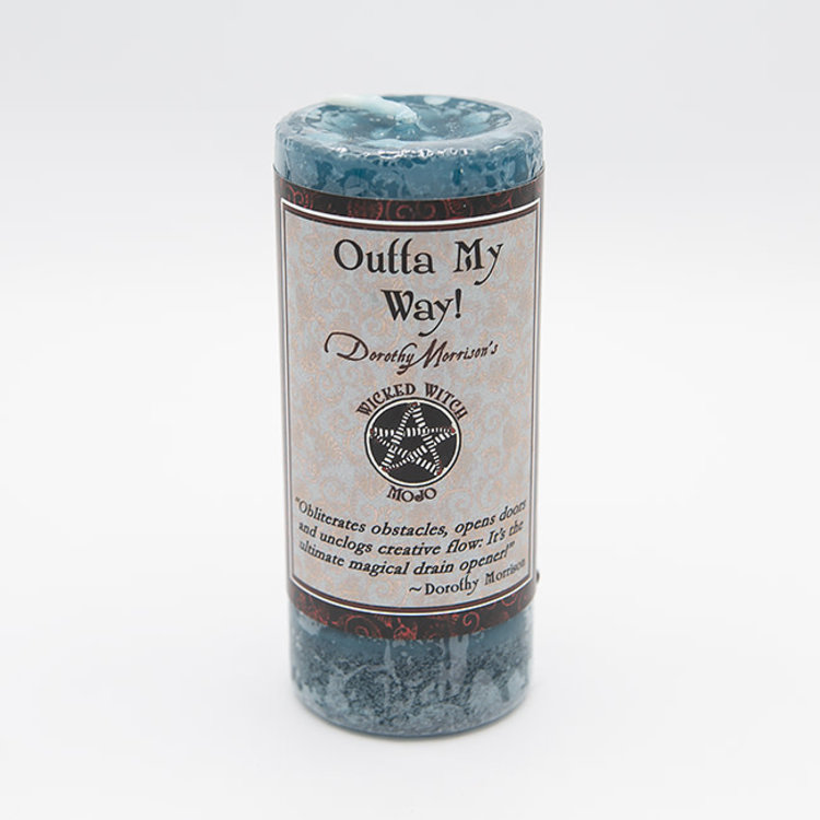 Coventry Creations Dorothy Morrison's Outta My Way Wicked Witch Mojo Pillar Candle