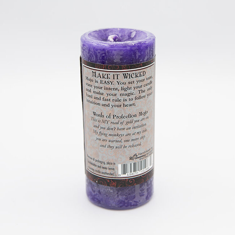Coventry Creations Dorothy Morrison's Flying Monkeys Wicked Witch Mojo Pillar Candle