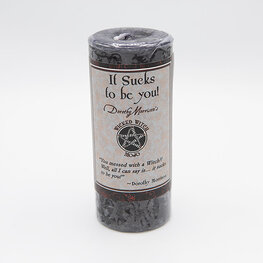 Coventry Creations Dorothy Morrison's It Sucks to Be You Wicked Witch Mojo Pillar Candle