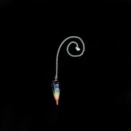 Bonded Chakra Faceted Pendulum