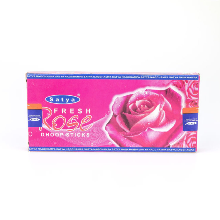 Satya Sai Baba Satya Fresh Rose Incense 10 Dhoop Sticks