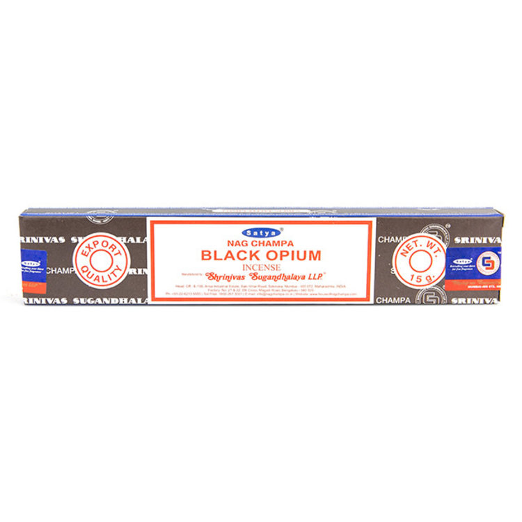 Satya Sai Baba Satya Black Opium Incense Sticks 15 g