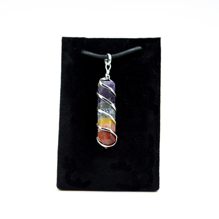 Chakra Coil Point Pendant