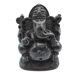 Black Ganesha Statue 4.5 in.