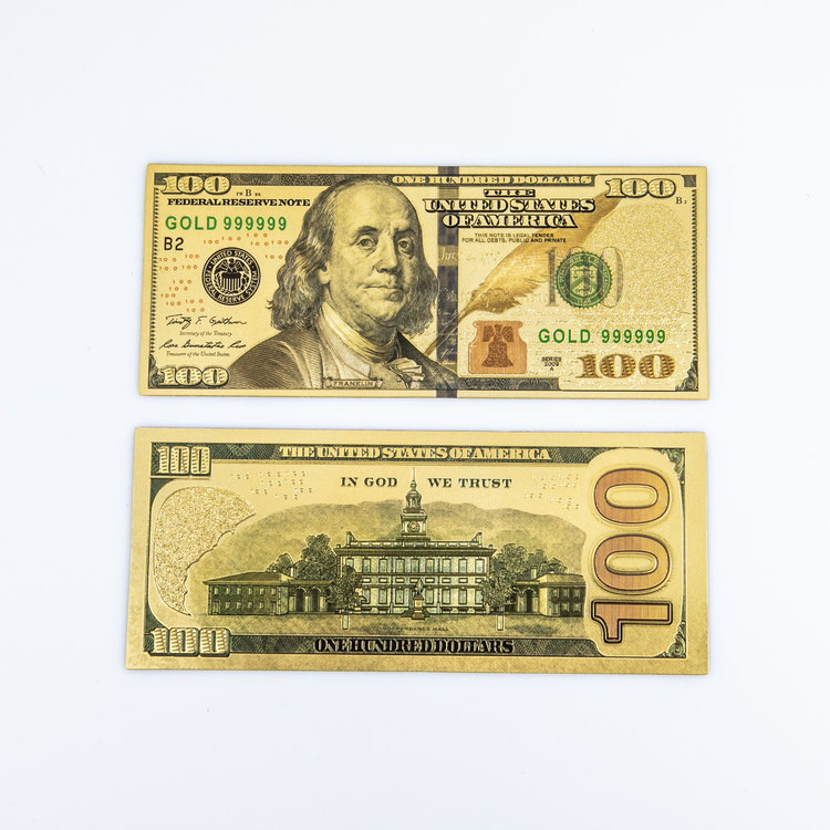 Gold $100 Bill