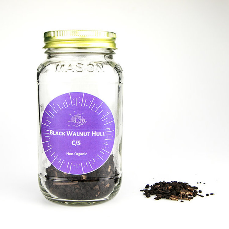 Ameriherb Black Walnut Hull Cut and Sifted Organic 1 oz