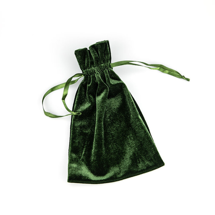 Moss Velvet Bag 6 in. x 9 in.