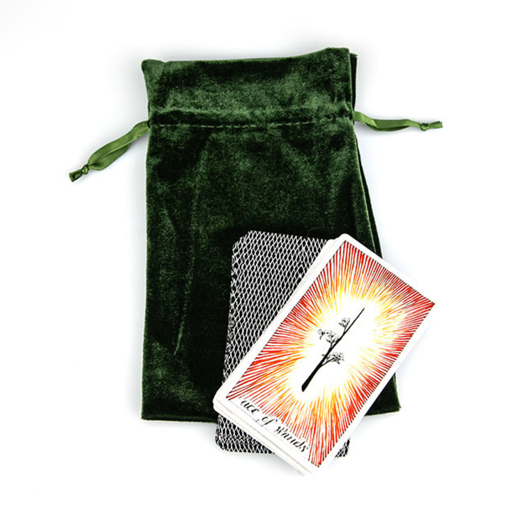 Moss Velvet Bag 6 in. x 9 in.