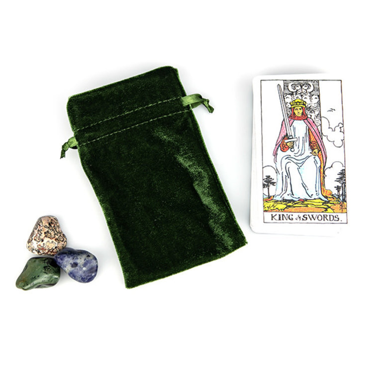 Moss Velvet Bag 4 in. x 6 in.