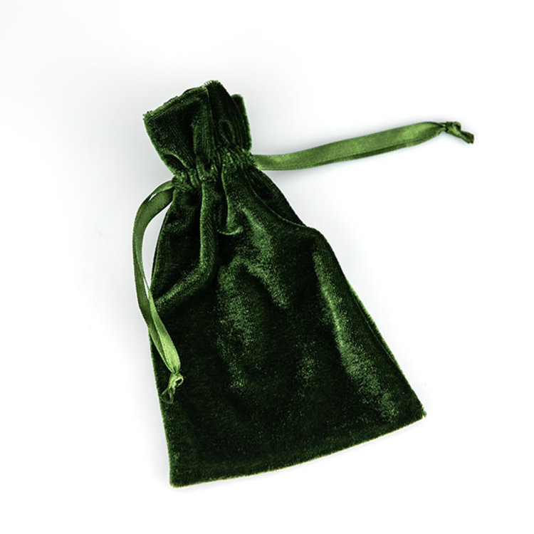 Moss Velvet Bag 4 in. x 6 in.