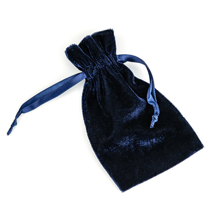 Navy Velvet Bag 4 in. x 6 in.