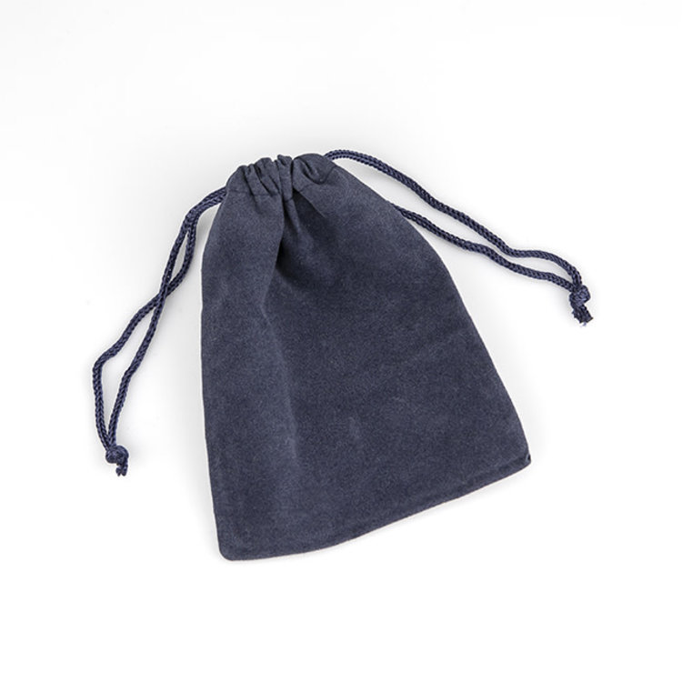 Navy Velour Pouch 4 in. x 4 in.