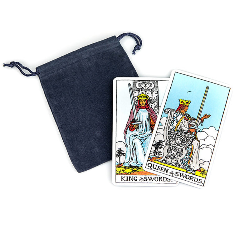 Navy Velour Pouch 4 in. x 4 in.