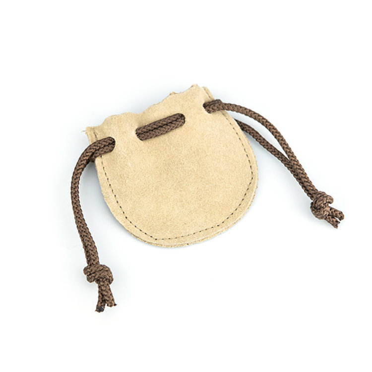 Plain Tan Leather Pouch 3 in. x 3 in.