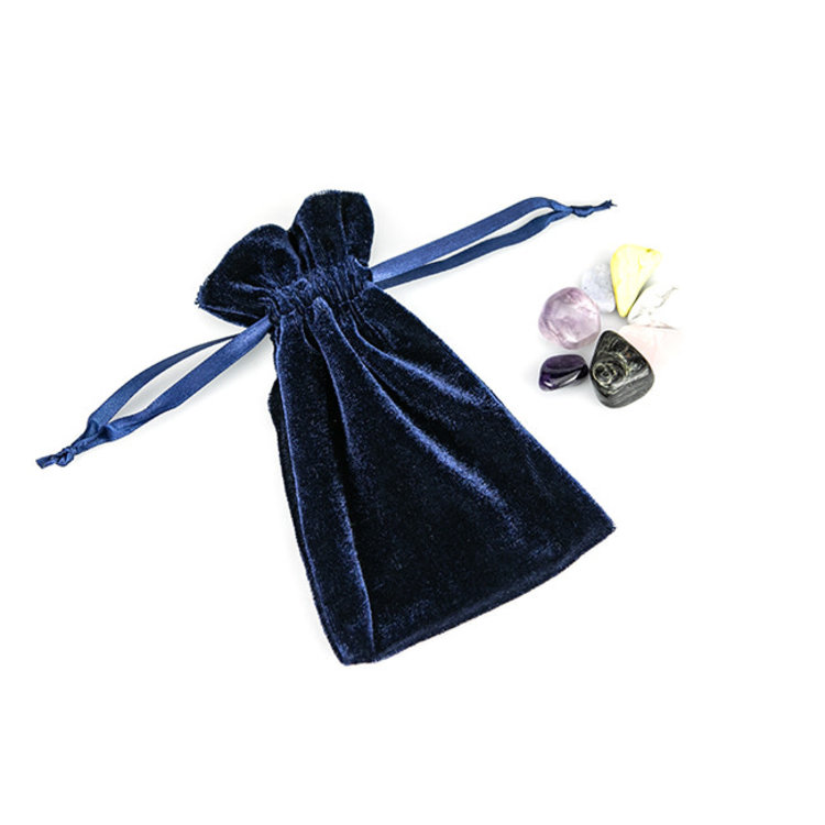 Navy Velvet Bag 4 in. x 6 in.