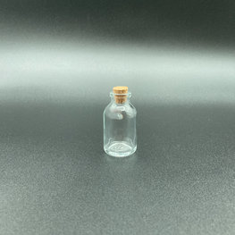 Mini Glass Bottle with Cork 20 ml 2.5 in.